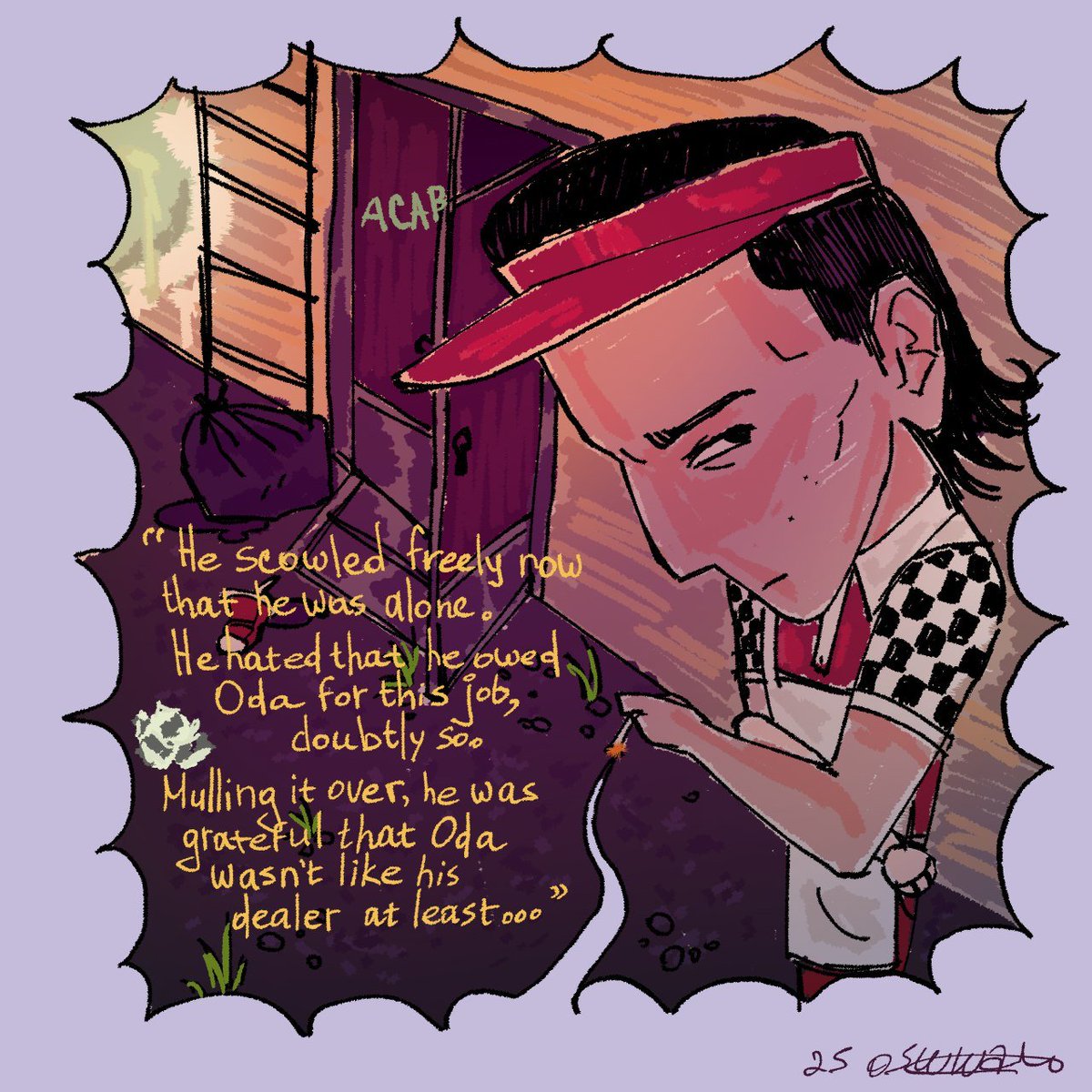oswwalto's tweet image. I don't really have a twitter account but it's my first fanart of my FAVORITE Yakuza Au so far by @likeadragondeez
I have a tg account by @ oswwaltoart and oswwalto on ao3 where the scene is from (Jesus of suburbia by @ravenselle)