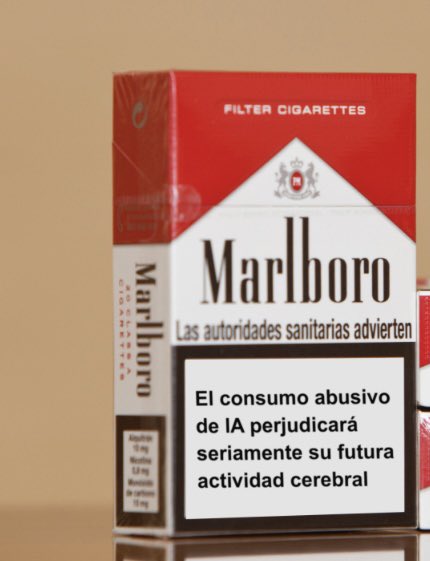 Antoniolorenzo (@antoniolorenzo) on Twitter photo La única revista española especializada en IA informa de que el consumo abusivo de IA perjudica seriamente la capacidad cerebral…
Quedan advertidos.
Desde este enlace de <a href="/elEconomistaes/">elEconomista.es</a> se puede descargar siempre gratis
eleconomista.es/kiosco/tecnolo… La única revista española especializada en IA informa de que el consumo abusivo de IA perjudica seriamente la capacidad cerebral…
Quedan advertidos.
Desde este enlace de <a href="/elEconomistaes/">elEconomista.es</a> se puede descargar siempre gratis
eleconomista.es/kiosco/tecnolo…