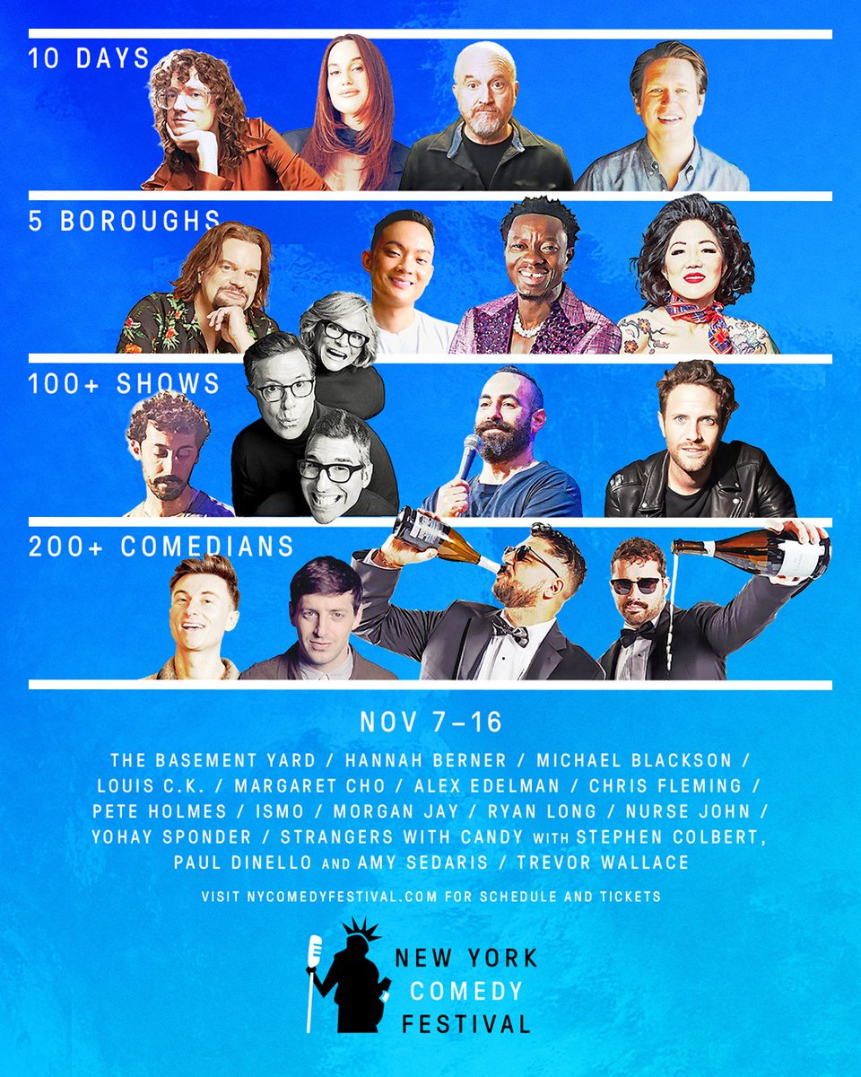Presale tickets are available now through July 20 for the New York Comedy Festival! Use code NYCF and grab the best seats before the public on sale on July 21. #makeNYlaugh nycomedyfestival.com