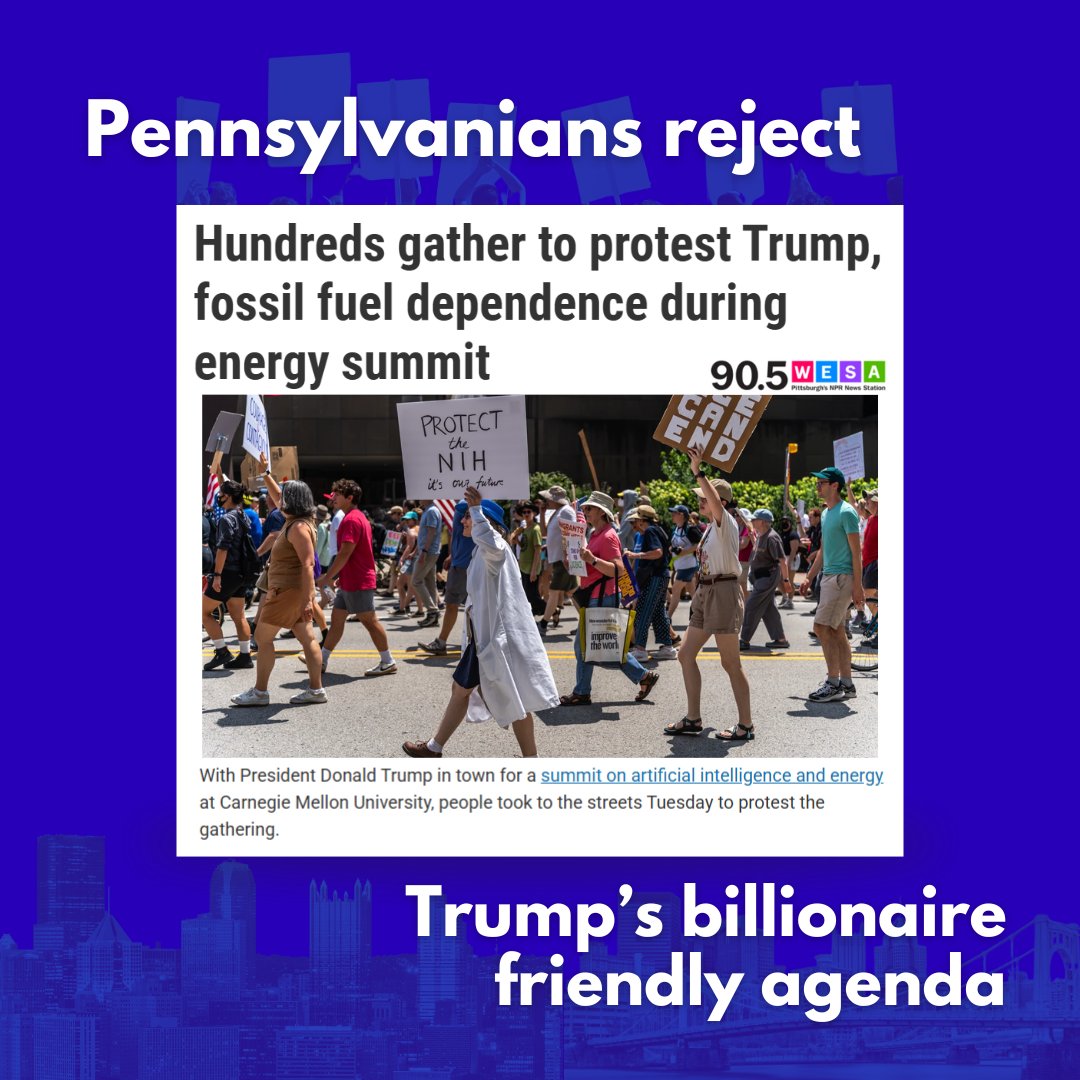 AllAboutPA's tweet image. Yesterday, Pittsburgh let Trump and McCormick know that both they and their billionaire-backed agenda are not welcome here in PA. #WeFightBack