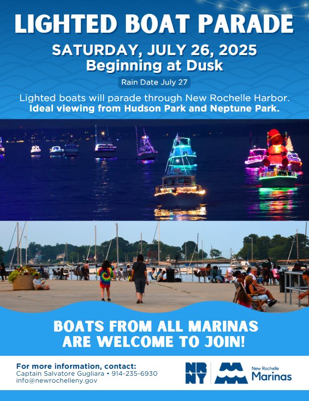 NewRoParks's tweet photo. SAVE THE DATE!!!⛴️🛥️🚤

Check out the REEL below to see past parade’s⚓️

https://t.co/yMFosY2OKS https://t.co/CqmLN9JTvO