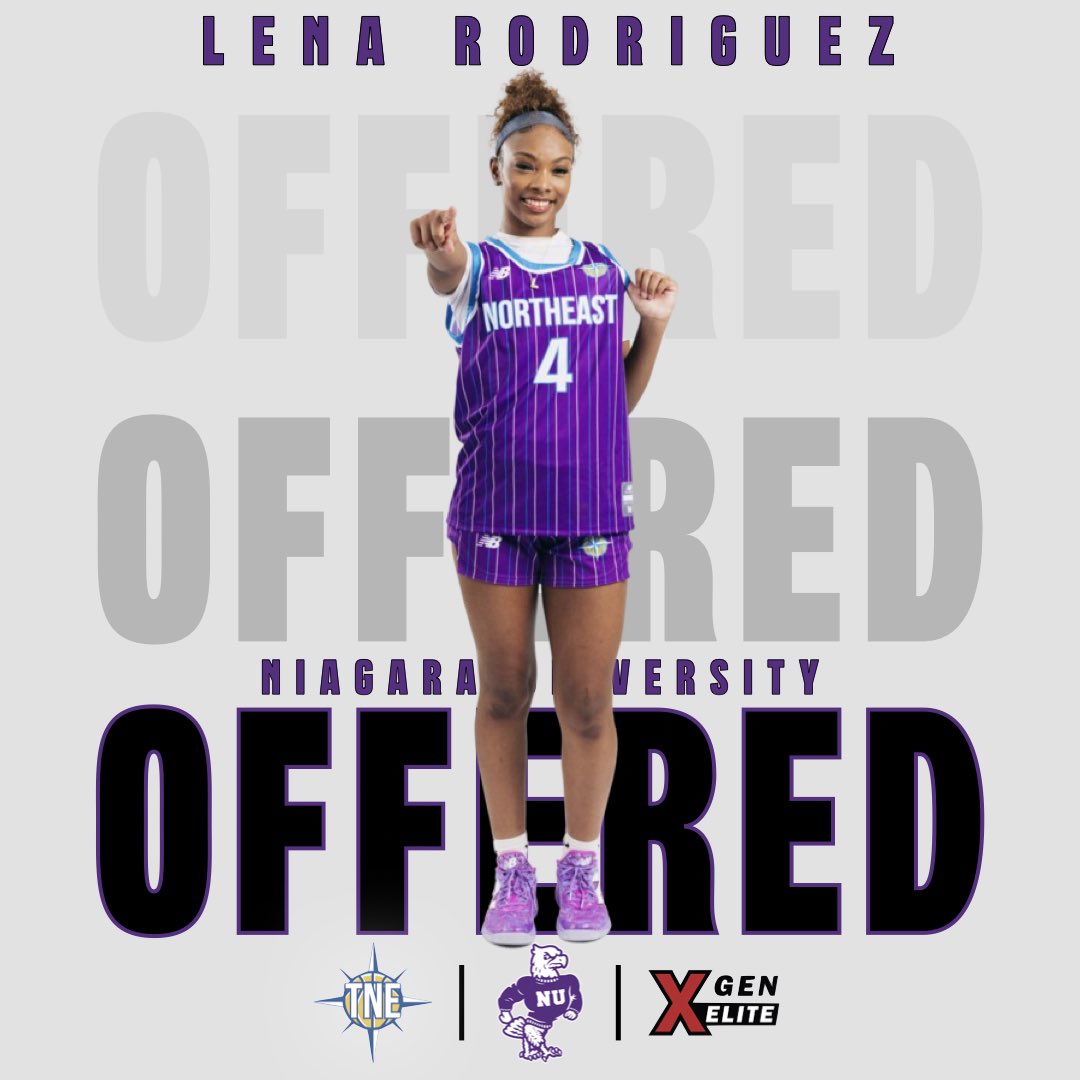 Team Northeast (@teamnehoops) on Twitter photo Congrats to 2026 Lena Rodriguez <a href="/lena_serenity/">Lena Rodriguez</a> on her recent offer from <a href="/CoachJada/">Jada T. Pierce</a> & <a href="/NiagaraWBB/">Niagara Women's Basketball</a>. #TeamNExXGEN Congrats to 2026 Lena Rodriguez <a href="/lena_serenity/">Lena Rodriguez</a> on her recent offer from <a href="/CoachJada/">Jada T. Pierce</a> & <a href="/NiagaraWBB/">Niagara Women's Basketball</a>. #TeamNExXGEN