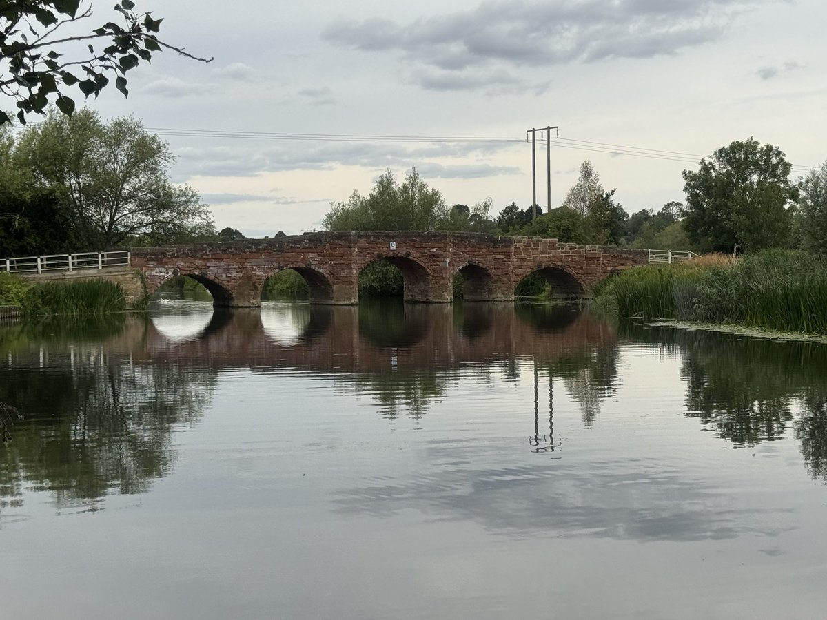 JackiHicks's tweet image. Pretty riverside view just a few feet away from our camper van site ๐
