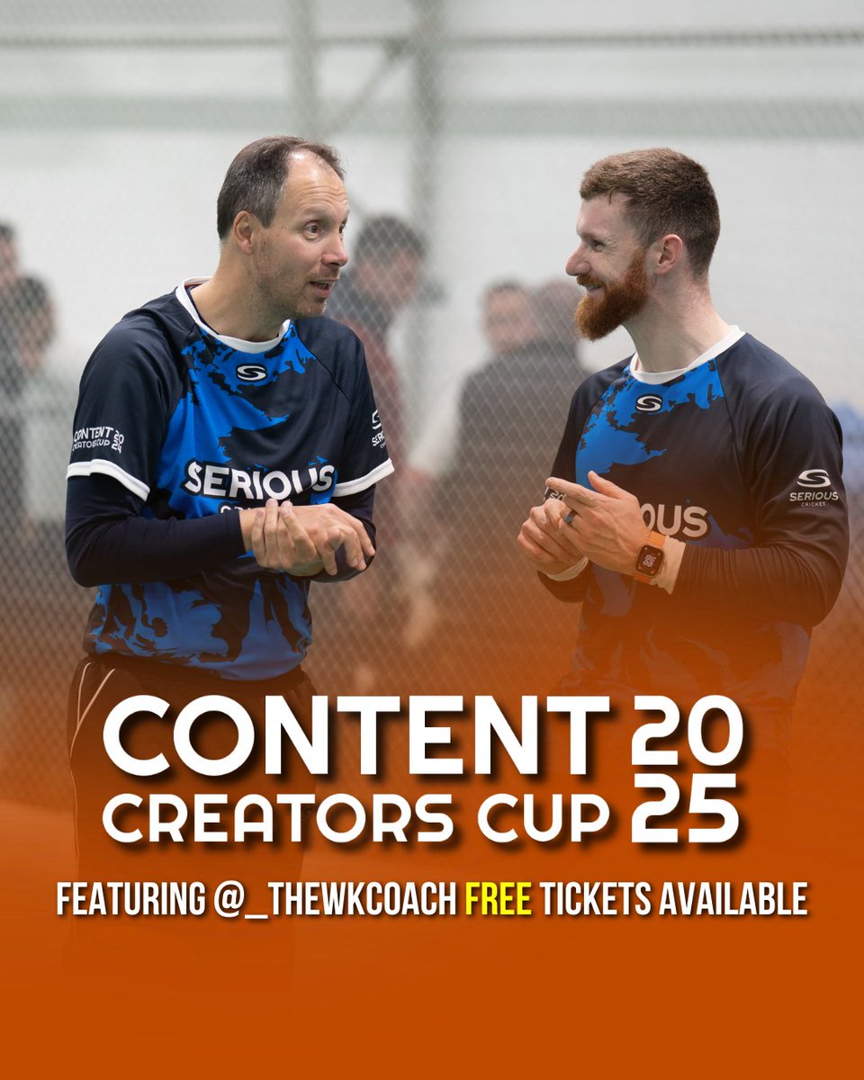 ✅️ Strong Hands
✅️ Great Beard
✅️ Top Bloke

🏏 <a href="/_thewkcoach/">The Wicket Keeping Coach</a> will be at the Content Creators Cup playing for <a href="/SeriousCricket/">Serious Cricket</a>

🏟 Monday 4th August at Derbyshire CCC, gates open from 9am.

🎟 Tickets are FREE!