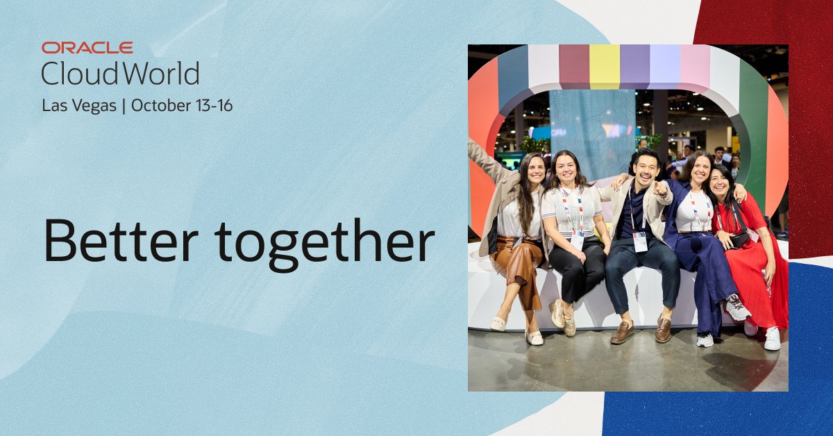 Group pricing discounts are now available for #CloudWorld. Save $600 per person when you register five or more people from your organization: social.ora.cl/60184CEdj