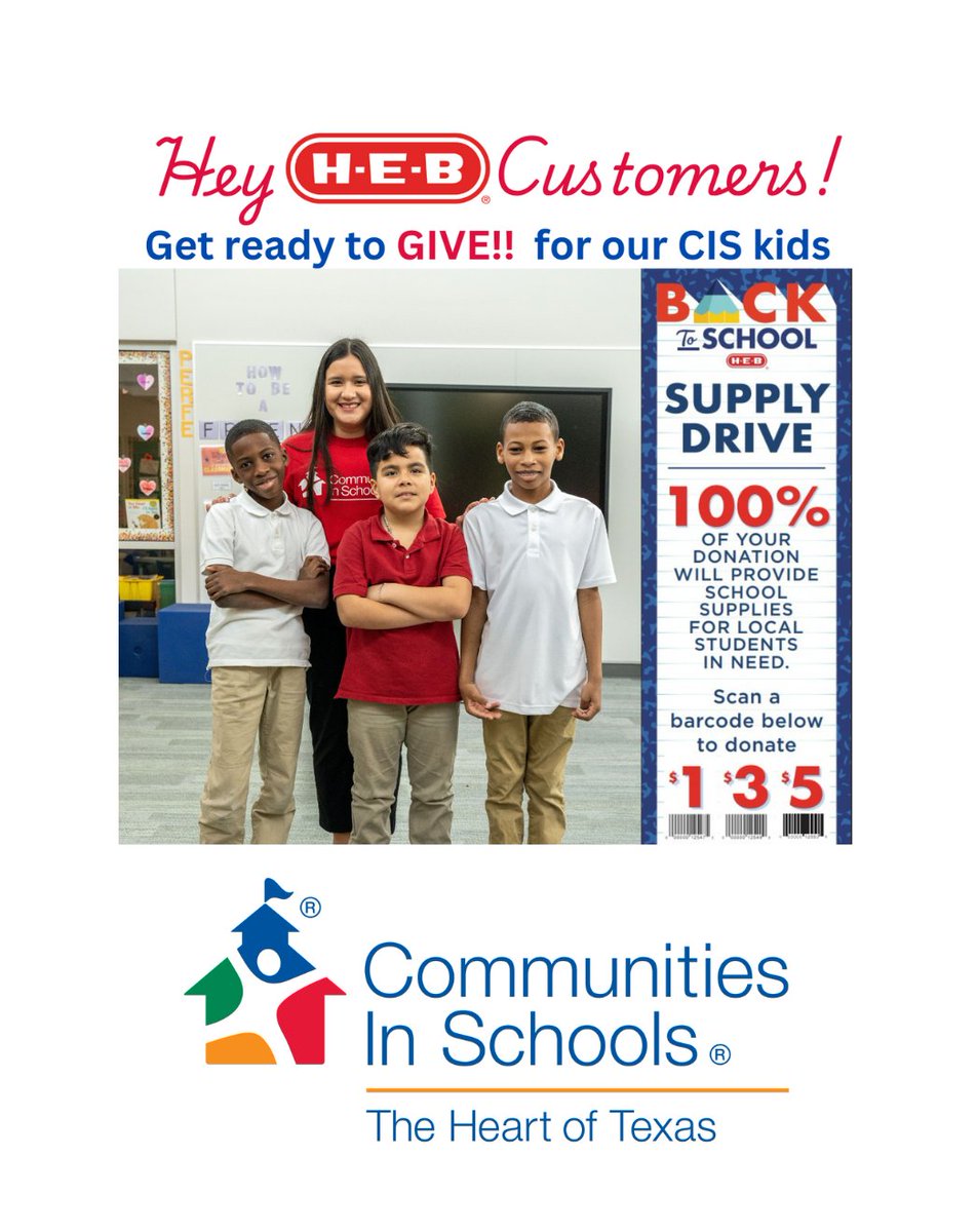 If you're shopping in the near future, consider adding a small donation in late July through August. #BeingPresentMatters #AllinforKids #WacoStrong