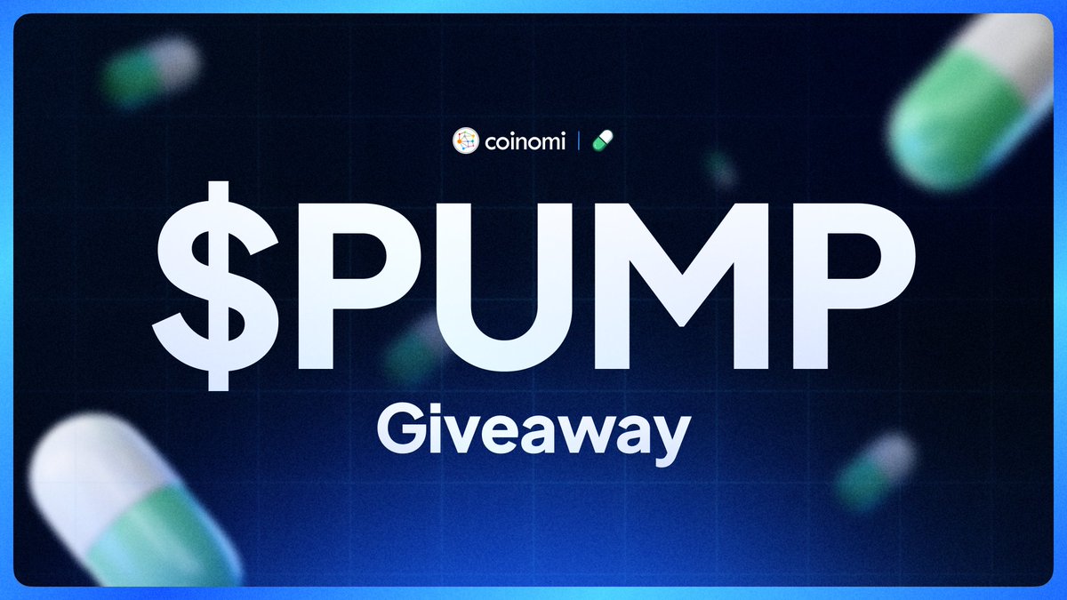 🚨 $PUMP GIVEAWAY🚨

💊 5 lucky winners will score free $PUMP <a href="/pumpdotfun/">pump.fun</a>   – here’s how 💊

1️⃣Follow <a href="/CoinomiWallet/">coinomi</a>
2️⃣Like &amp; retweet this post
3️⃣Tag 3 friends below! 

Ends Jul 23.