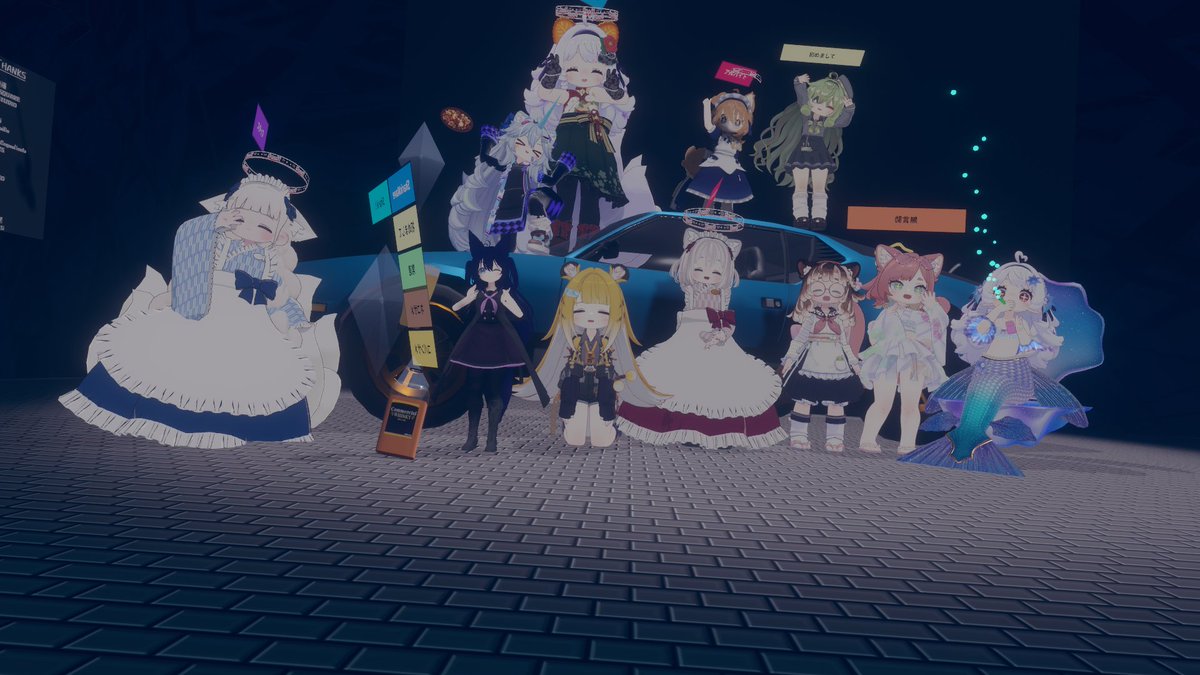SUNAMRie_f15h's tweet image. 昨日の　＃ヴェルカフェ　様のいつもとインスタンスが違う営業に再びお邪魔させていただいてました！！
23時ギリギリまでしかいられなかったのですが、キャストの方々とほかのお客様方のご厚意でどうにか集合写真まで参加できました！本当にありがとうございました！！