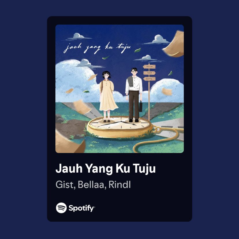 daphodeal_'s tweet photo. so happy to have worked on single cover titled "Jauh Yang Ku Tuju" now out on Spotify! go give it a listen🎧✨
#illustration #designcover https://t.co/UOUa28c8kg