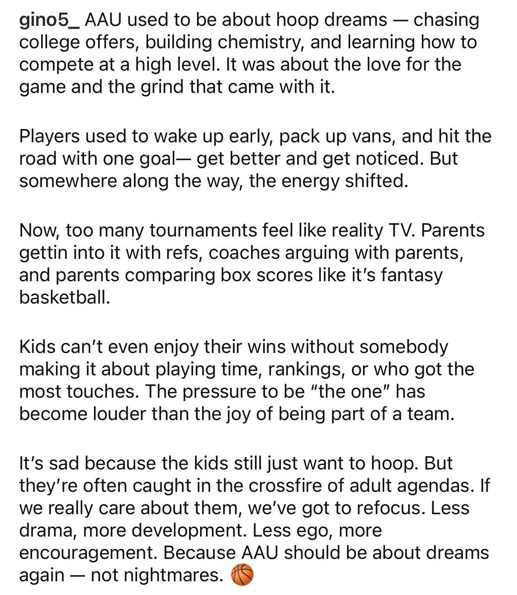 The only thing he forgot was lying ass and deceitful coaches.