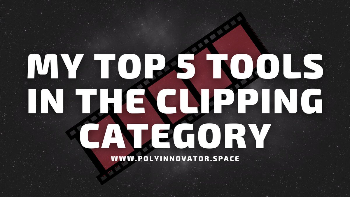 polyinnovator's tweet image. The latest #omniblog post is live! My Top 5 Tools in the Clipping Category – Check it out ➡️ polyinnovator.space/my-top-5-tools…