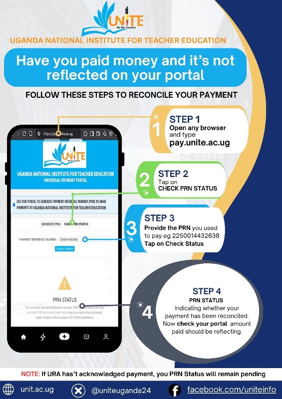 Incase your stuck with payment on portal here is the guidelines.