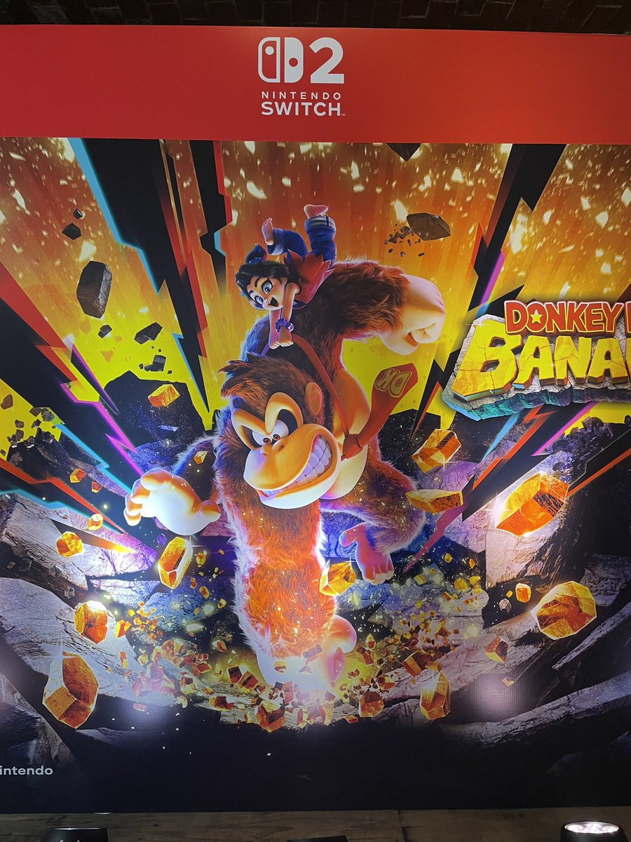 Llegando a la presentación de #DonkeyKong Bananza, en la Ciudad de México 🍌🍌🍌 ¡Esperen la cobertura! #MundoNintendo
