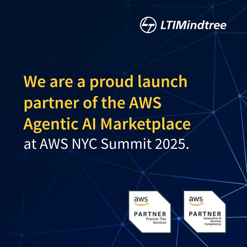 We are excited to share that LTIMindtree is a proud launch partner of the AWS Agentic AI Marketplace, unveiled at the AWS New York Summit 2025!

As part of this launch, we're introducing four powerful solutions in the new AI Agents and Tools category:

🔹 Generative AI-powered