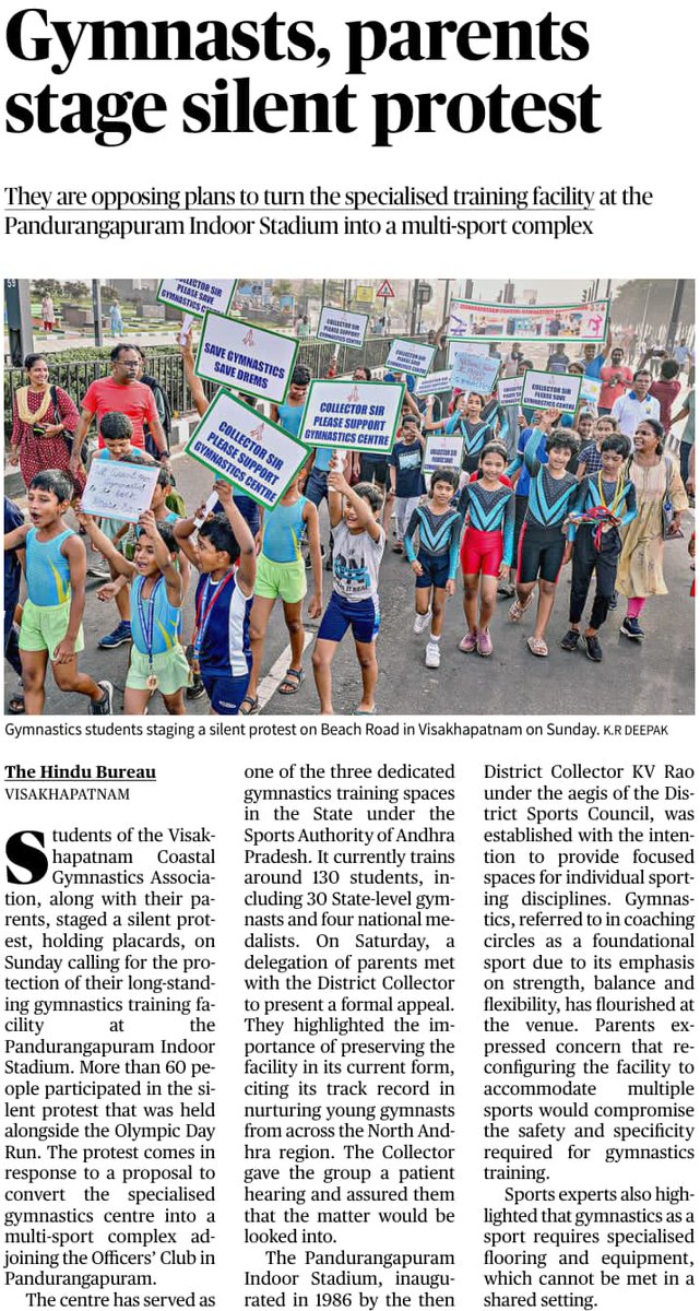 tshr_nath's tweet photo. @sribharatm ji,when you're rejoicing securing top position in LinkedIn,then these young #gymnastics talents of the same city begging with folded hands to get back their place of daily gymnastics practice.Instead of getting ready for upcoming state championship rallying for that. https://t.co/BXzgBtFD6u