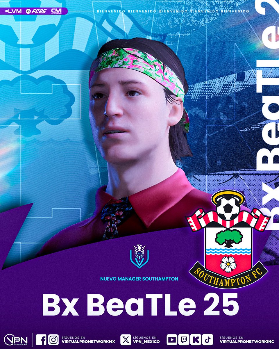 El señor bodega se hará cargo del LVM Southampton para esta nueva temporada. BX Beatle 25 buscará aportar experiencia y liderato en la LVM Premier League, bienvenido! 🫡⚽️

#ligasvpn #vpnmexico #eafc25 #VirtualProNetwork #ClubesPro #ProClubs #lvm #premierleague
