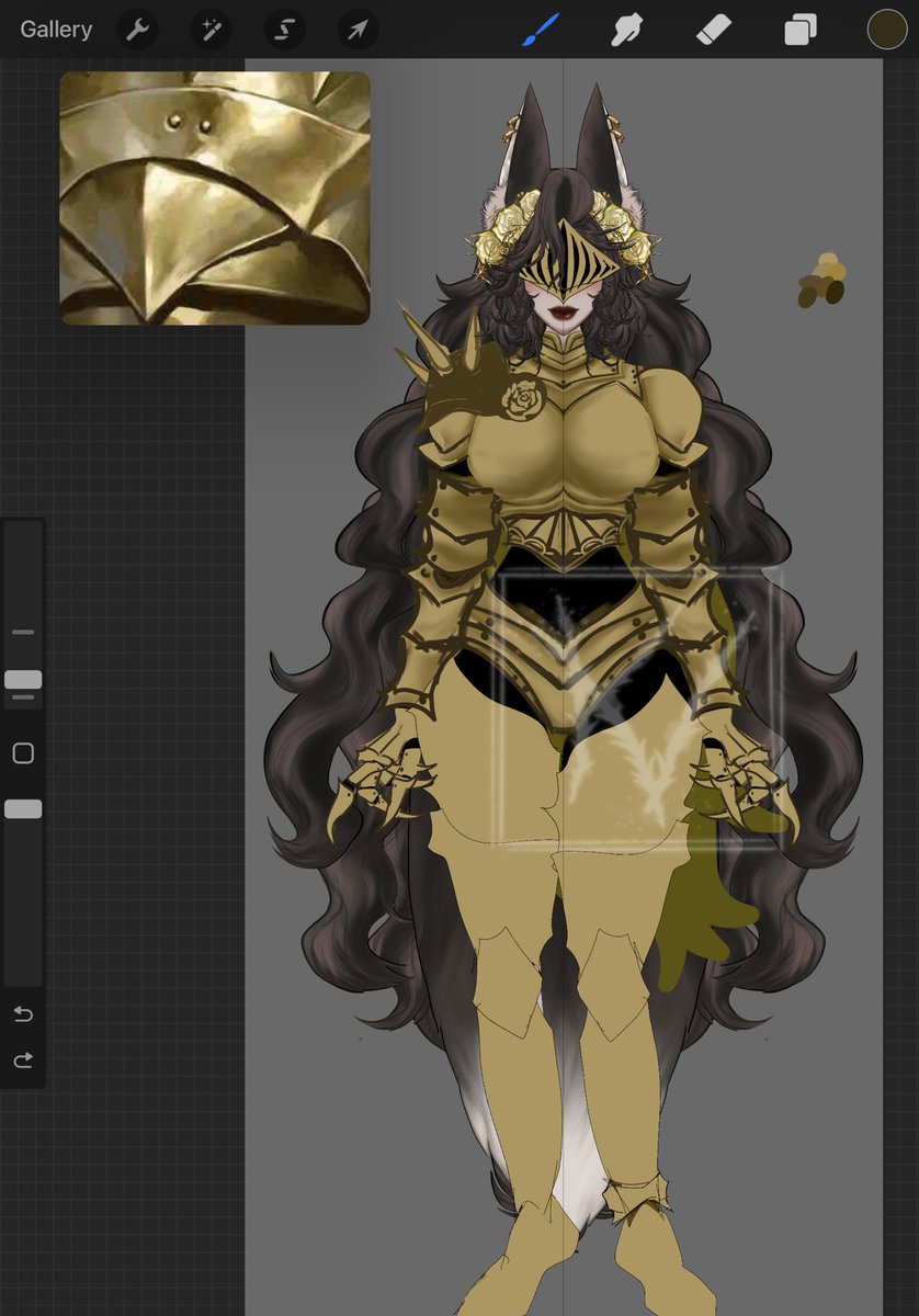 How we feeling bout my new armor chat? 
Still doodling concepts 🤔

✧ vgen.co/Knightvulpes 

#VTuber ✸ #ENVtuber ✸ #Knightvtuber ✸ #KVdoodles ✸ #VGenOpen ✸ #VGenComm