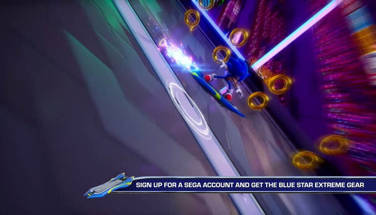 contriteorb4's tweet image. #CONTRINEWS
Si te inscribes en el correo de SEGA te llegará un código con la Extreme Gear Blue Star totalmente Gratis #SonicRacingCrossworlds