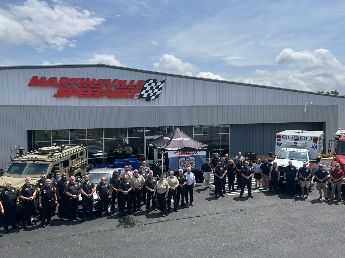 Thank you to all of the first responders who came out today! We wouldn’t be able to make it happen each and every race at <a href="/MartinsvilleSwy/">Martinsville Speedway</a> without you!