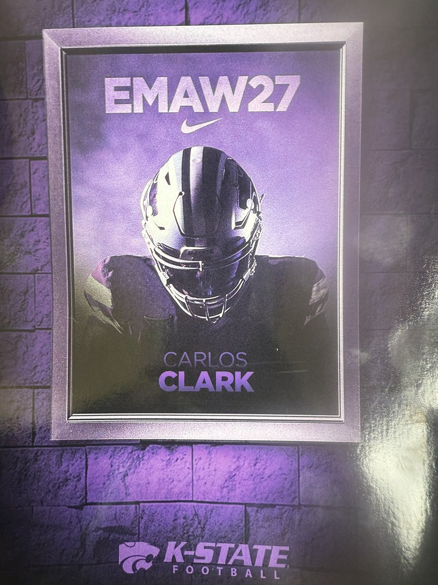 Carlos Clark (@cclarkjr8) on Twitter photo Thank you <a href="/KStateFB/">K-State Football</a> for the acknowledgment. Plan to turn some heads this year.
#NarrOW
<a href="/CoachALierman/">Coach Lierman</a> <a href="/coach_bolling/">Adam Bolling</a> <a href="/RecruitLNEagles/">Liberty North Football Recruiting</a> Thank you <a href="/KStateFB/">K-State Football</a> for the acknowledgment. Plan to turn some heads this year.
#NarrOW
<a href="/CoachALierman/">Coach Lierman</a> <a href="/coach_bolling/">Adam Bolling</a> <a href="/RecruitLNEagles/">Liberty North Football Recruiting</a>
