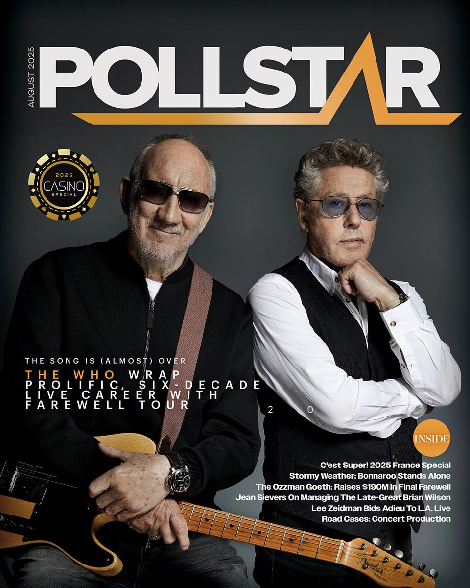 TheWho's tweet image. Billed as “The Song is Over—North American Farewell Tour,” the trek currently stands at nearly 20 shows in 14 cities, including doubles in Toronto, Chicago and Los Angeles so far. Immediate plans call for the tour to wrap North America on Sept. 28 in Las Vegas, though longtime…