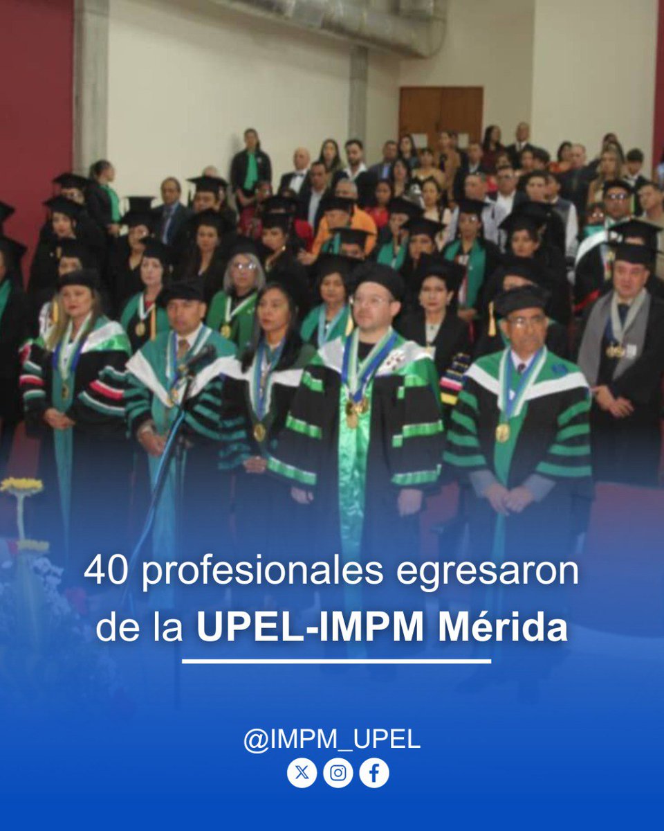 facebook.com/impmvzla/posts…

#upelimpm #mérida #graduación #actodegrado