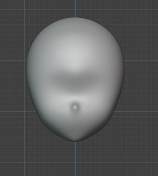 ベースとなる顔の作成完了