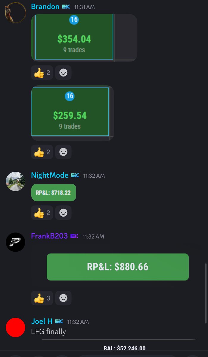 ExchangeVault's tweet photo. Today's Recap 🤯

$NQ SELLS 120 Points 🚀💣
$NQ SELLS 30 Points 🔥
$NQ SELLS 20 Points 🔥
$NQ SELLS 15 Points 🔥
$NQ SELLS 20 Points 🔥

What a day! Thank you god 🙏 https://t.co/RE7dVtE9iA