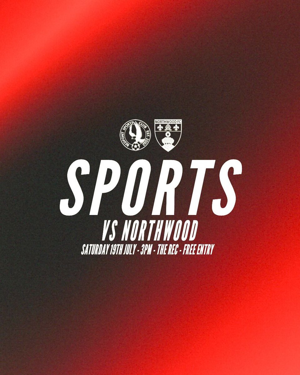 BSFC_Official's tweet image. ⚽️NEXT UP ON SATURDAY⚽
@BSFC_Official v @NorthwoodFC
⏰ 3pm KO
📅 19/7/25
📍 Bedfont Sports Recreation Ground
Hatton Road, TW14 9QS
FREE ENTRY