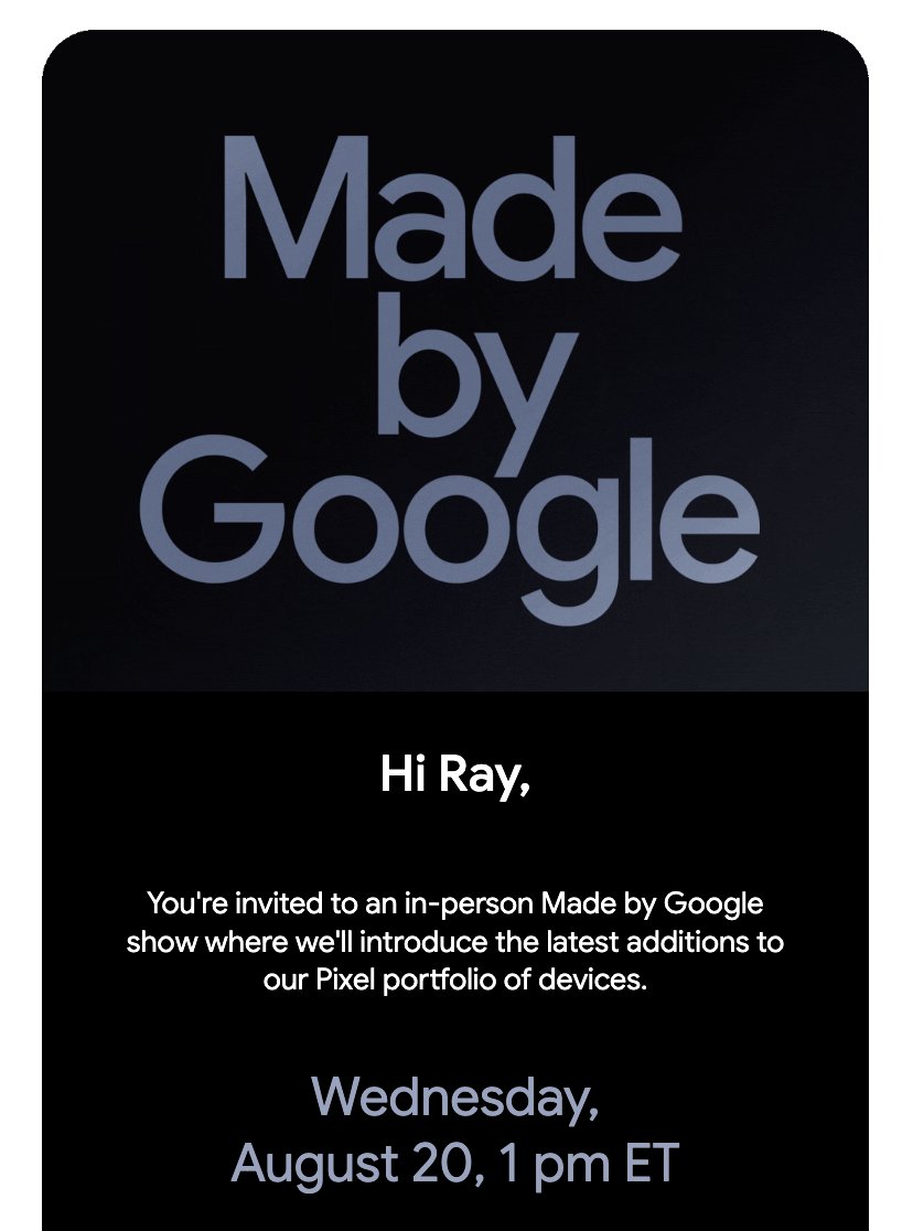 raywongy's tweet image. Google Pixel 10 series? Pixel 10 Pro Fold?, and new Pixel Watch 4? Maybe Pixel Buds 4?
I'll be there!