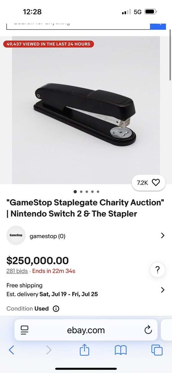 StockyStocks's tweet image. 20 Minutes!!

The 6 Figure Stapler 

@ryancohen  #Staplegate