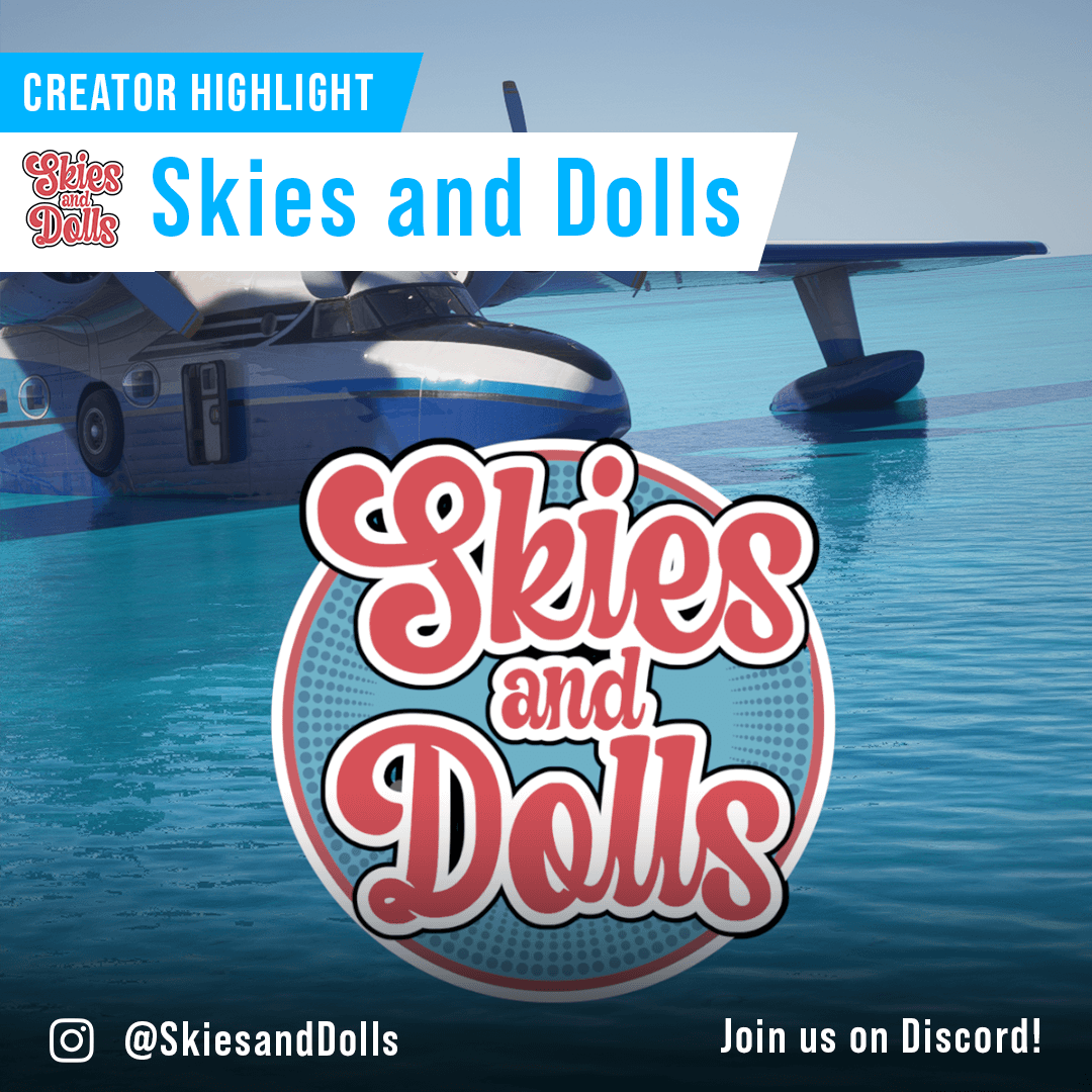 MSFSofficial's tweet image. This month we’re spotlighting Skies and Dolls - a fresh, empowering space for women in the flight sim world! 🛫🩷
Founded by Youtuber AvAngel, Twitch streamer Alyson Johnson and MSFS Sr. Community Manager Jayne Ivana, this group is all about connecting, supporting, and inspiring…