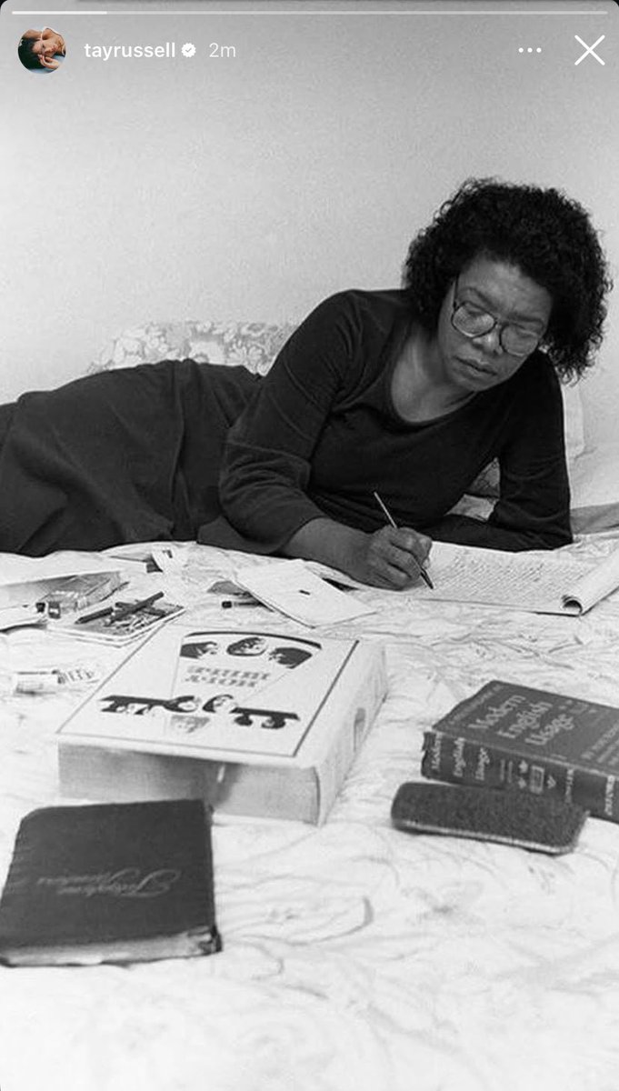 tayrussellfiles's tweet image. Taylor shared an image of Maya Angelou on her Instagram story!