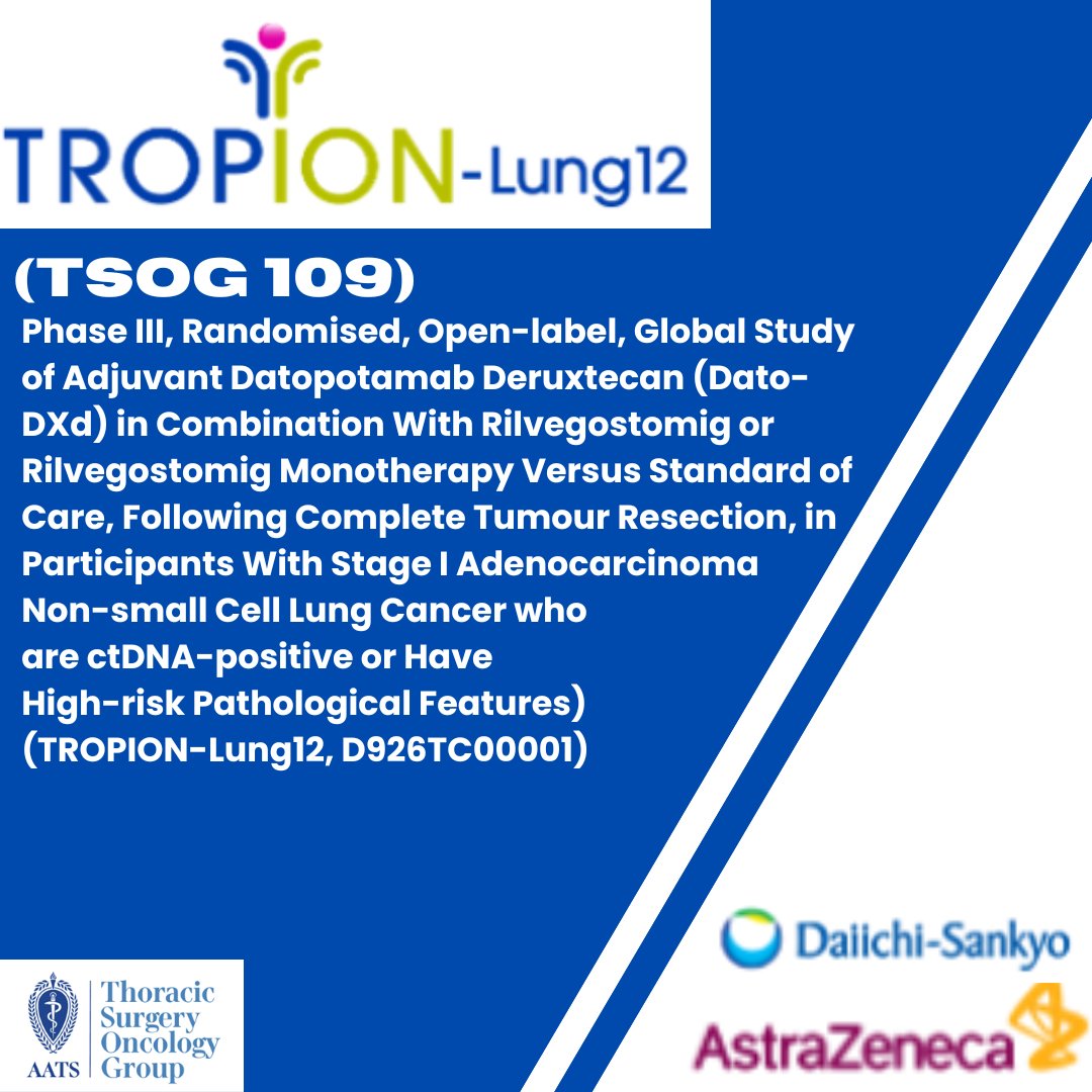 TSOG_ClinTrials's tweet image. Congratulations @MSKCancerCenter, @JonesDavid2013, & Dr. Jamie Chaft for opening one of the latest TSOG-supported studies, TROPION-Lung12! #NSCLC @MSK_Thoracic