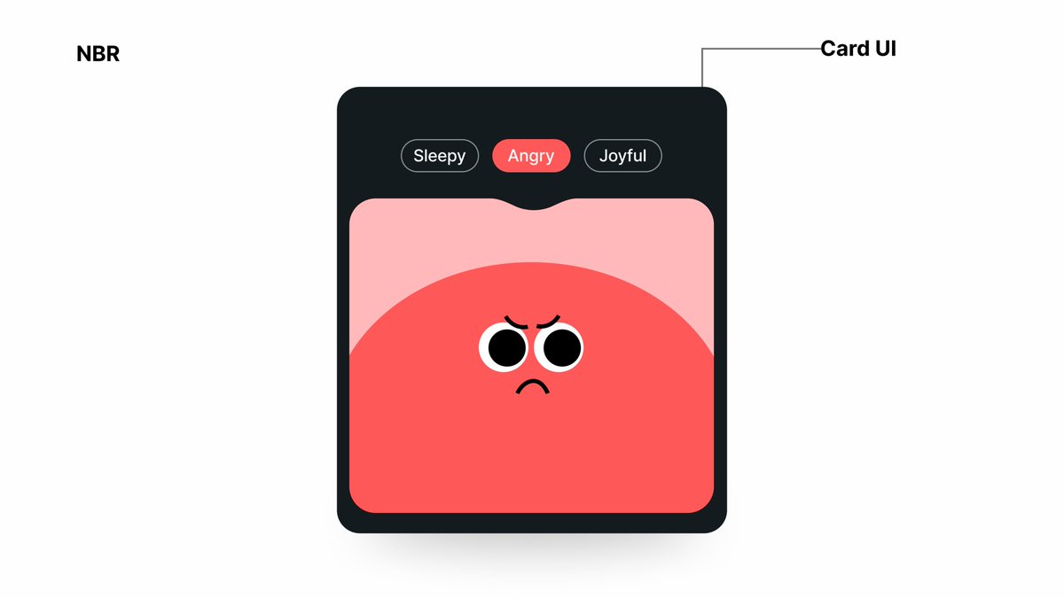 NavamiBR's tweet image. Card UI (Emotion Tracker)
