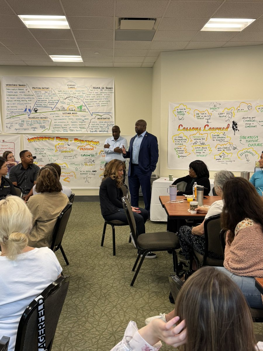 GMUPres's tweet image. With leadership from our new VP of HR Chris Ackerman, the @GeorgeMasonHR team is getting ready for the fall and brainstorming new ways to serve our employees. I stopped by their meetings today to learn more and I am so grateful for all HR does! #AllTogetherDifferent #MasonNation