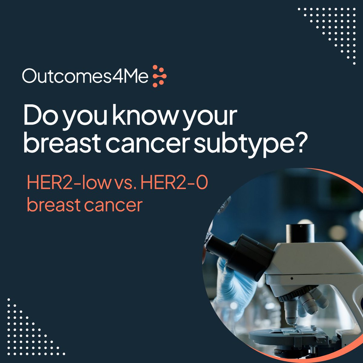 outcomes4me's tweet image. What is #HER2low and HER2-0 #breastcancer & is there a difference between the two? New research is uncovering the answers. Our blog helps you understand what these subtypes could mean for your diagnosis and care 👉 bit.ly/3Udc2aO
#newresearch #oncology #digitalhealth
