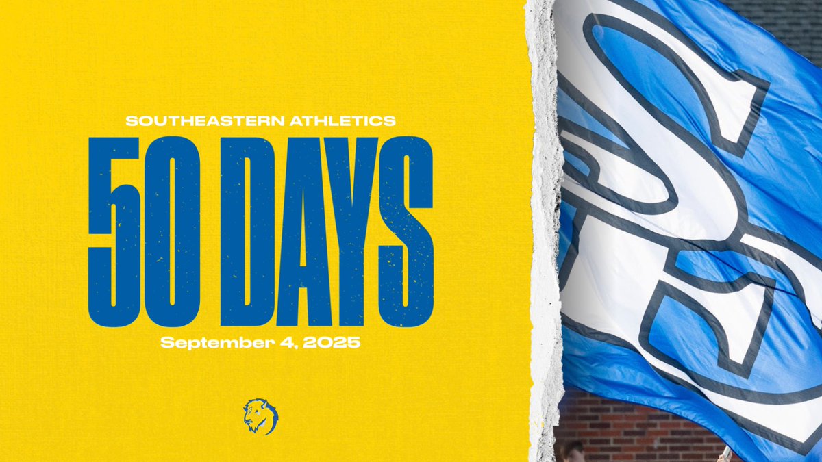 GoSoutheastern's tweet image. 5️⃣0️⃣ days until Savage Storm sports‼️Football and volleyball begin their 2025 campaigns on September 4! See YOU at the game! 

#TakeCover
