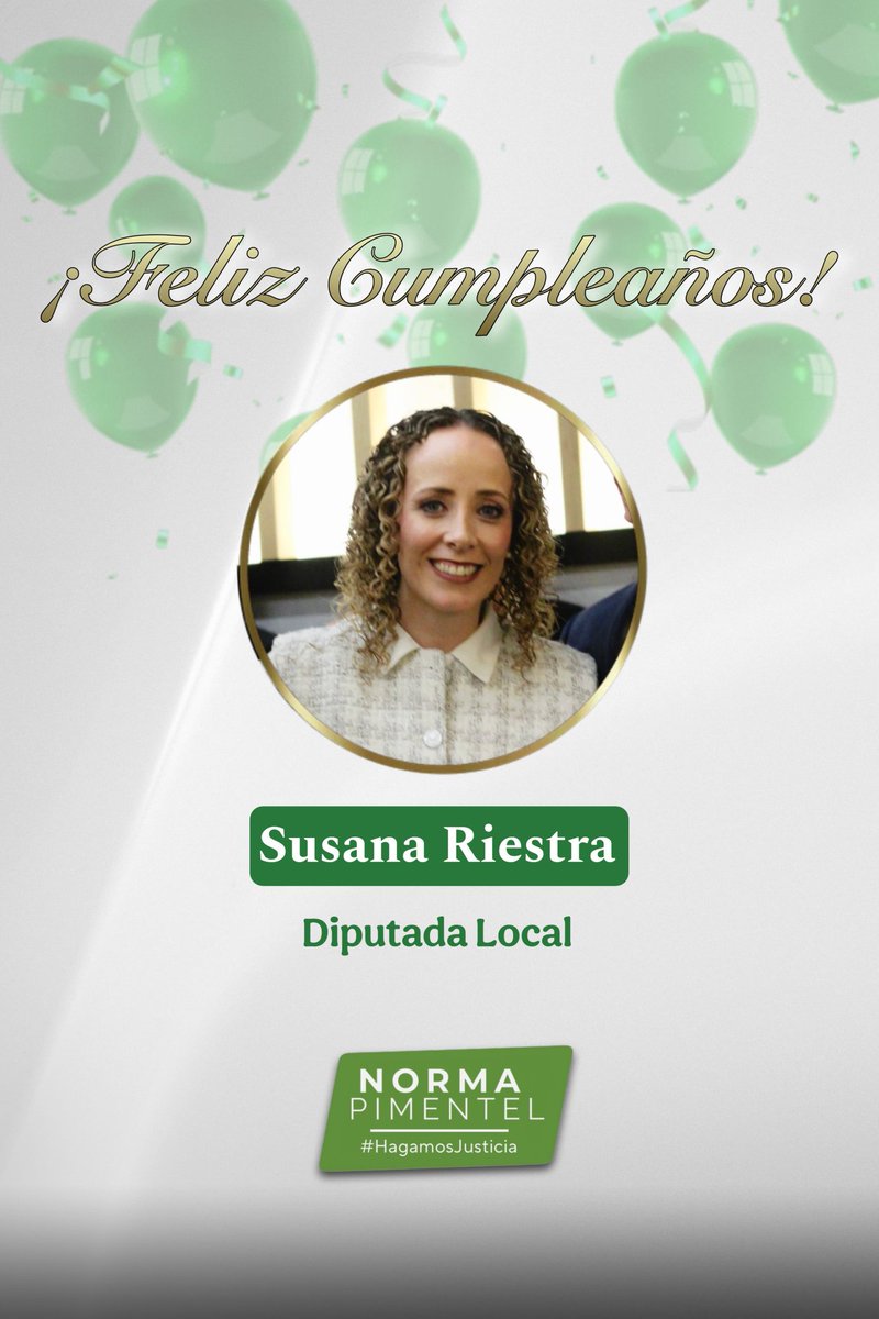 Dra. Norma Pimentel (@normapimentelmx) on Twitter photo ¡Feliz Cumpleaños! 🎉🎈🥳 Que hoy sea un día especial estimada <a href="/susanariestra/">Susana Riestra</a> y que este año que comienza sea de muchas bendiciones y dicha en tu vida. ¡Feliz Cumpleaños! 🎉🎈🥳 Que hoy sea un día especial estimada <a href="/susanariestra/">Susana Riestra</a> y que este año que comienza sea de muchas bendiciones y dicha en tu vida.