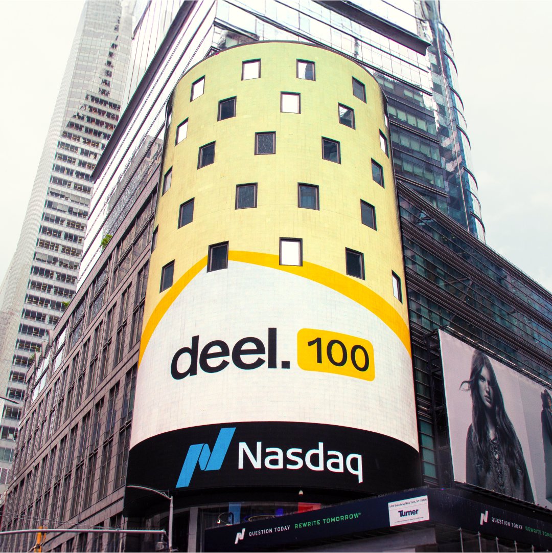 deel's tweet image. Spotted in Times Square 👀
Deel customers lighting up one of the biggest stages in the world.
We’re celebrating the Deel 100—bold leaders making global hiring a reality—every day, everywhere! 🌏 ✨