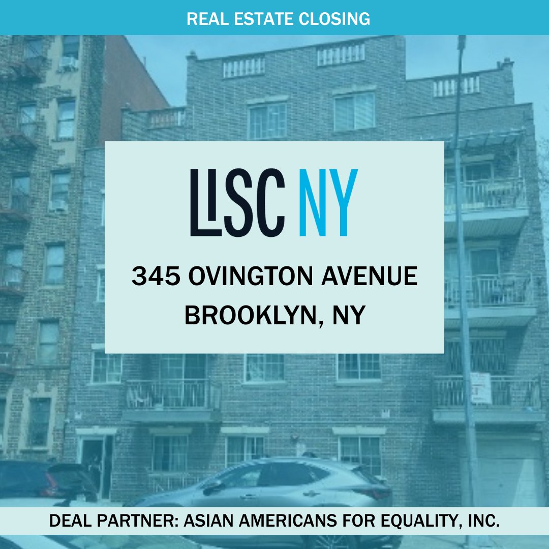 Last month, LISC NY closed on a $5.1 million construction loan to support the cooperative conversion of 345 Ovington Avenue. Partnering with <a href="/AAFE1974/">AAFE</a> ,<a href="/NYCHousing/">NYC Housing</a> &amp; <a href="/NYSHCR/">NYS HCR</a>, LISC is proud to help create lasting affordable homeownership opportunities for immigrant families.