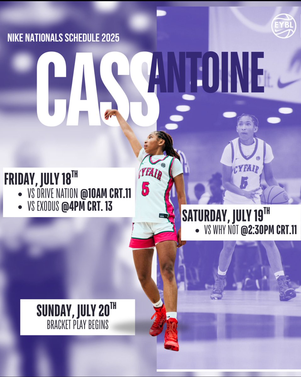 Cassmak_5's tweet image. Chi-Town! Super excited to be participating in my first Nike National tournament. 
#NikeNationals #EYBLVibes #CyFairElite