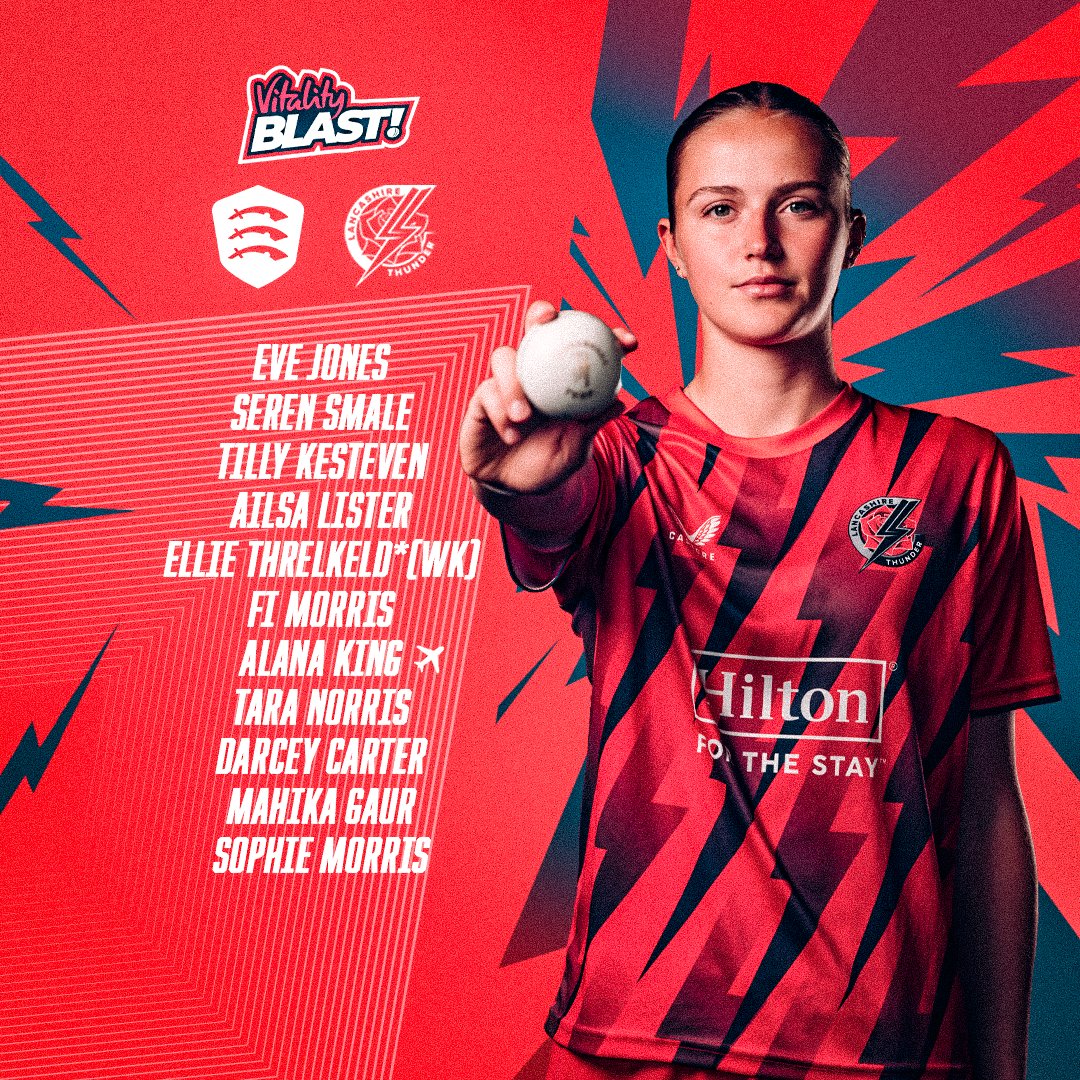 Lancashire Cricket Women (@lancscricketwmn) on Twitter photo GAME TIME IN CHELMSFORD. ๐ช
Our XI to face Essex in the <a href="/VitalityBlast/">Vitality Blast</a>.
The hosts win the toss and will bat first. โ
โก #StrikeTogether GAME TIME IN CHELMSFORD. ๐ช
Our XI to face Essex in the <a href="/VitalityBlast/">Vitality Blast</a>.
The hosts win the toss and will bat first. โ
โก #StrikeTogether