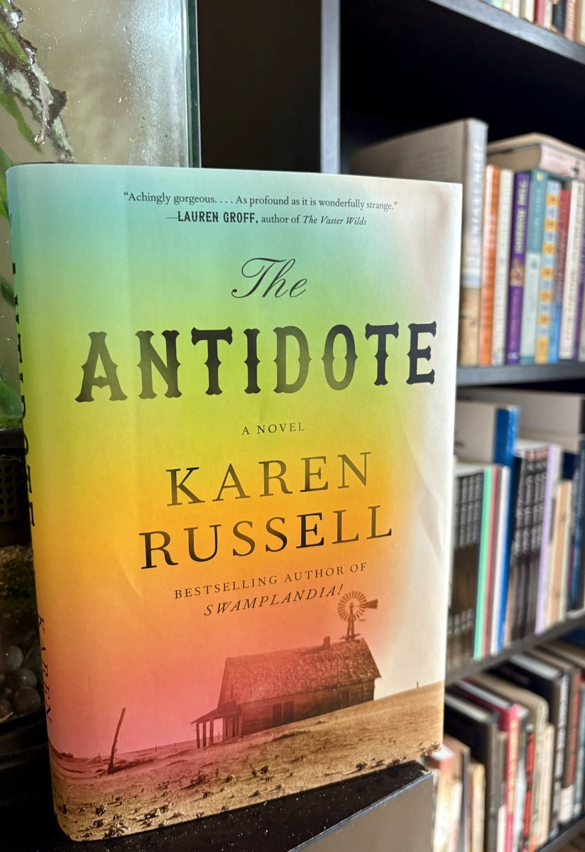 EricScotTryon's tweet image. Just finished Karen Russell’s THE ANTIDOTE🤯
Wow, what an epic and magical and beautiful and *important* novel! Definitely not one that will be leaving me any time soon!