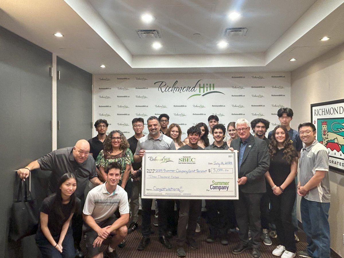 Richmond Hill SBEC (@rh_sbec) on Twitter photo The Summer Company 2025 Training and Celebration Ceremony that was held yesterday was so inspiring for these budding entrepreneurs! 
Thank you to @myrichmondhill Mayor <a href="/DavidWestRH/">David West</a> for showing up to be part of what was a powerful day of learning, growth, and celebration. The Summer Company 2025 Training and Celebration Ceremony that was held yesterday was so inspiring for these budding entrepreneurs! 
Thank you to @myrichmondhill Mayor <a href="/DavidWestRH/">David West</a> for showing up to be part of what was a powerful day of learning, growth, and celebration.