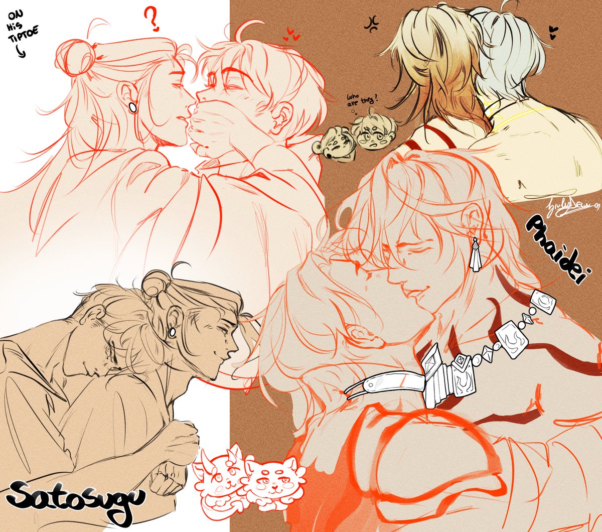 Drqw_'s tweet image. Btw this was the full version. Only because I got obsessed with phaidei too
#satosugu #phaidei