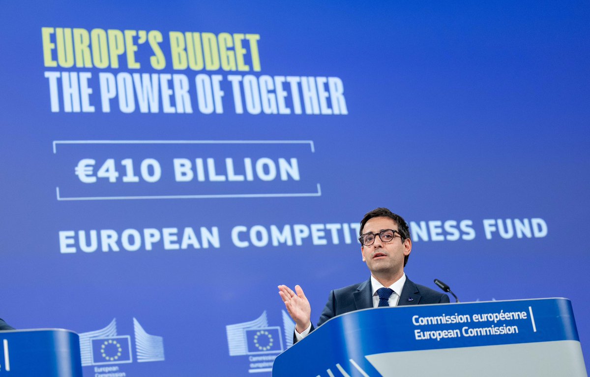 steph_sejourne's tweet photo. Une force de frappe et d’investissements dans les secteurs stratégiques. Un véritable “fonds Draghi”.

Voici comment on peut résumer le fonds de compétitivité que je viens de présenter dans le cadre du prochain budget de l’Union. 

Dans le détail 👇 https://t.co/Vwks0rLyYP