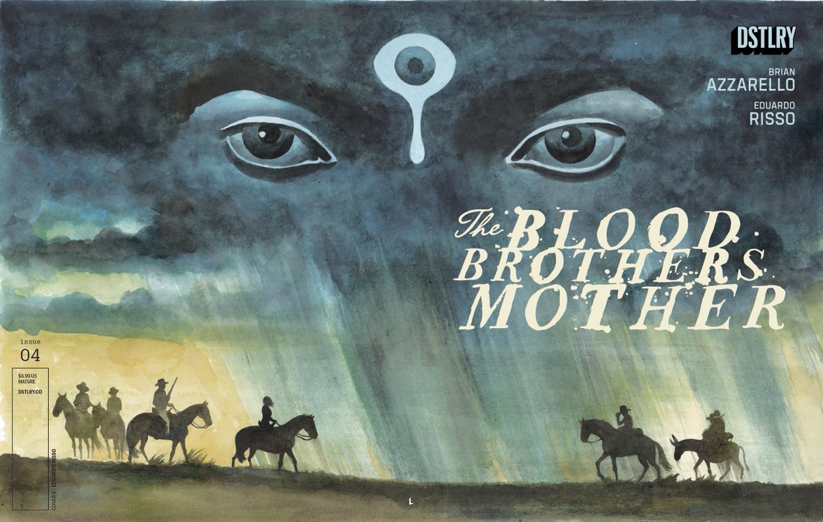 DSTLRY (@dstlry_media) on Twitter photo 🌵OUT TODAY🌵
The Blood Brothers Mother 4.
The epic conclusion to <a href="/brianazzarello/">Brian Azzarello</a> & 2025 Eisner-nominated artist Eduardo Risso's brutal, frontier epic. Three children embarked on a journey to rescue their kidnapped mother.
They've found her. 🌵OUT TODAY🌵
The Blood Brothers Mother 4.
The epic conclusion to <a href="/brianazzarello/">Brian Azzarello</a> & 2025 Eisner-nominated artist Eduardo Risso's brutal, frontier epic. Three children embarked on a journey to rescue their kidnapped mother.
They've found her.