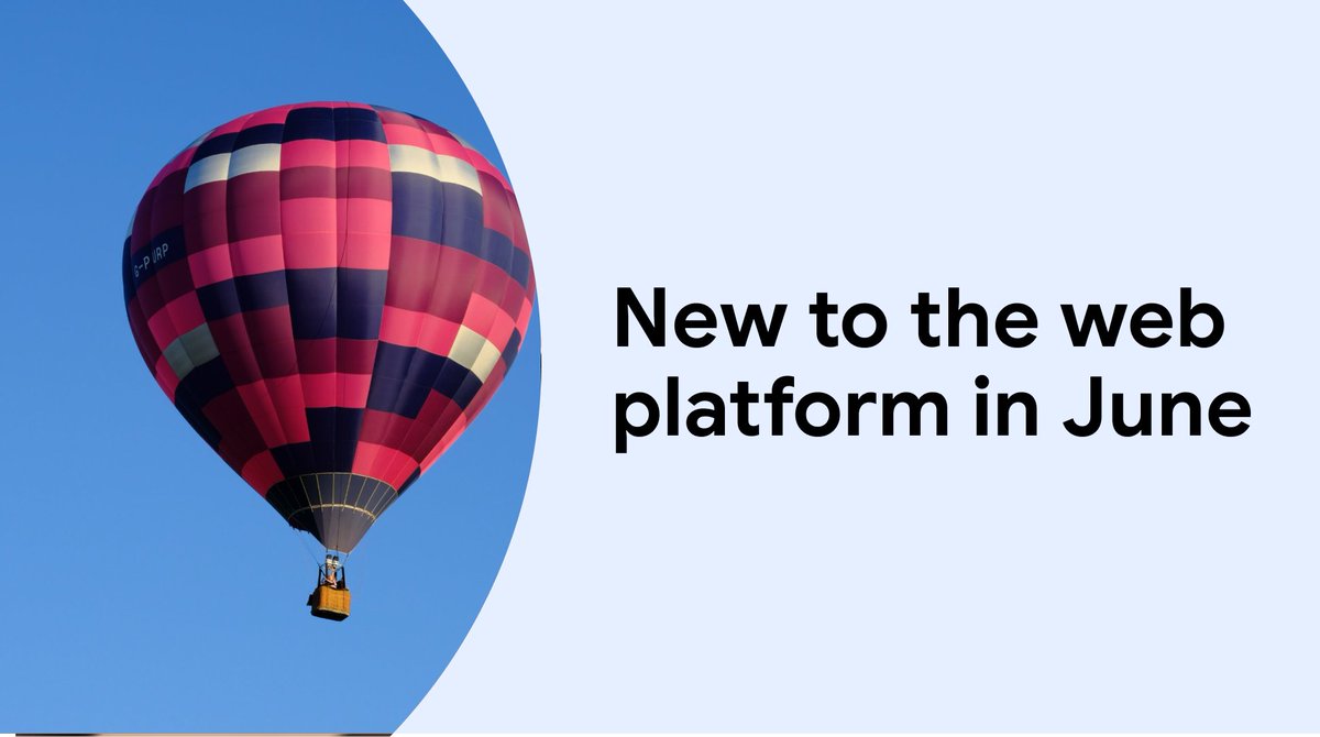 ChromiumDev's tweet image. Stay up-to-date with the latest web platform features and announcements →goo.gle/3Gvt5BS
Updates include the CSS Custom Highlight API, Cookie Store API, the removal of mutation events, and more.