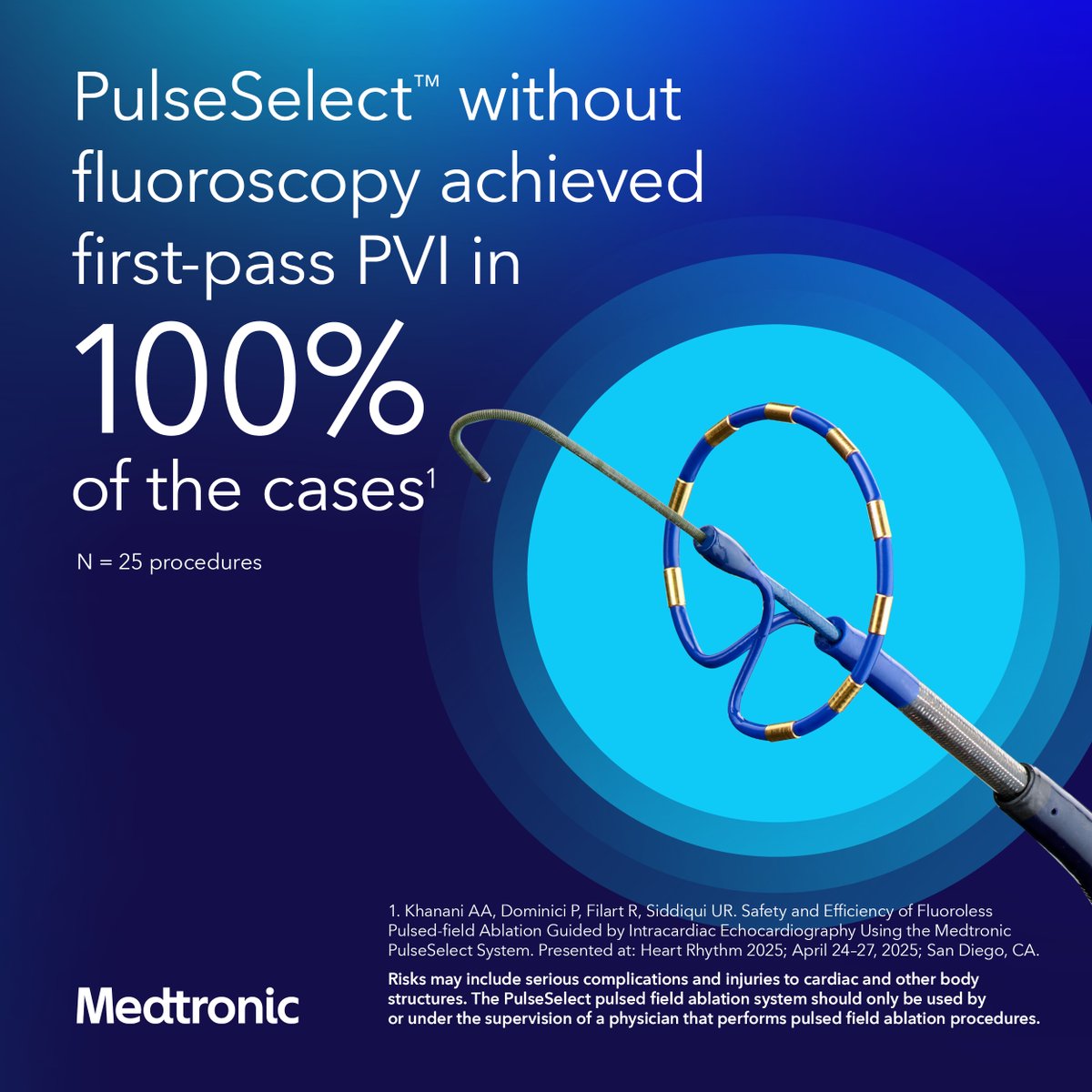 The fluoroless approach achieved first-pass PVI in all cases without any reported procedural complications.

See risk info: bit.ly/3ThFcFr
Learn more: bit.ly/4lwXDll